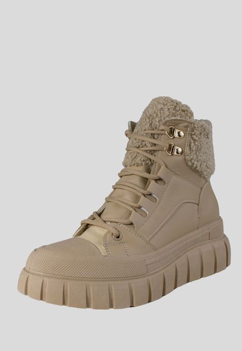 Botin Mujer Detalles Chiporro Khaki-0