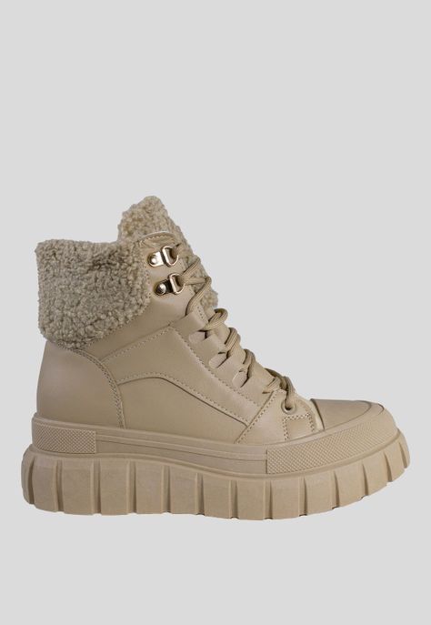 Botin Mujer Detalles Chiporro Khaki-1
