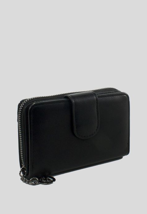 Billetera mediana franja piton Negro-1
