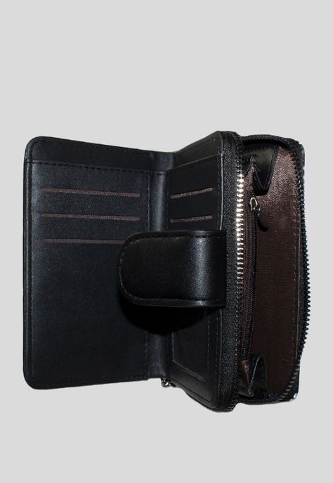 Billetera mediana franja piton Negro-3