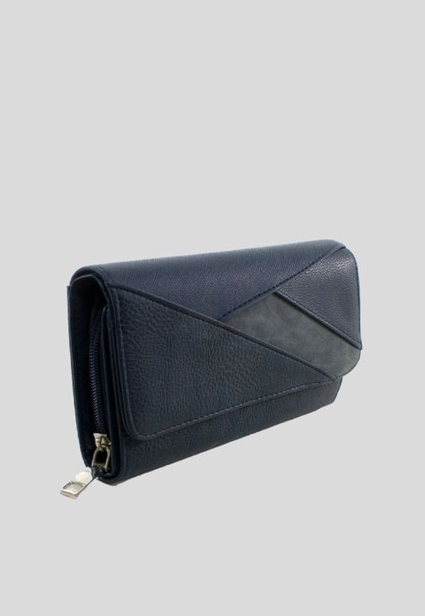 Billetera Patchwork Azul-1