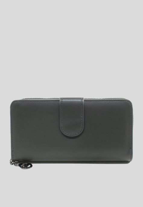 Billetera grande franja piton Gris-0