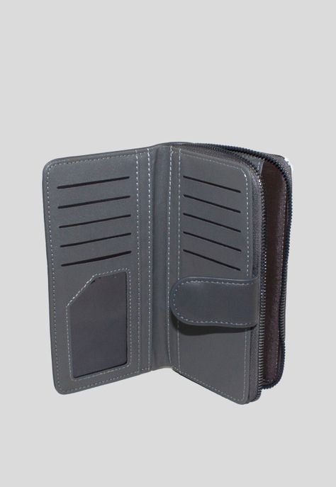 Billetera grande franja piton Gris-3
