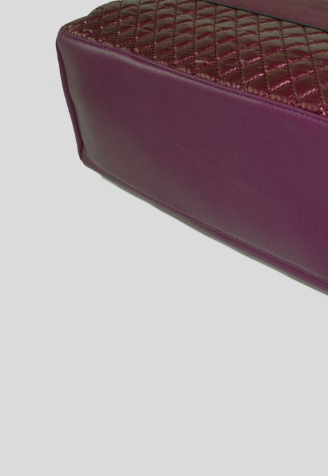 Cartera Franjas Acolchadas Morado-4