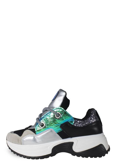 Zapatilla Talón Escarcha Negro-0