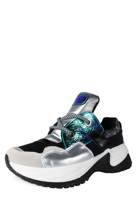 Zapatilla Talón Escarcha Negro-1