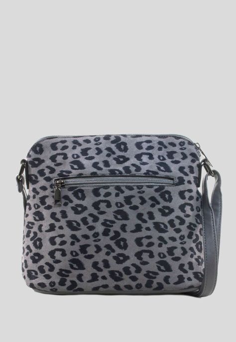Bandolera Mediana Leo Gris-2