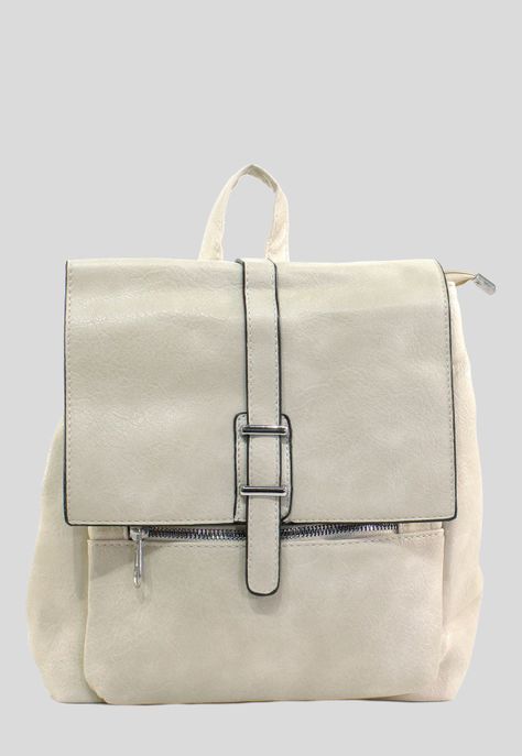 Mochila Con 2 Pasadores Beige-0