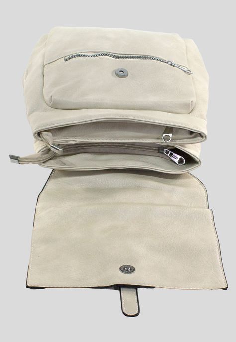 Mochila Con 2 Pasadores Beige-3