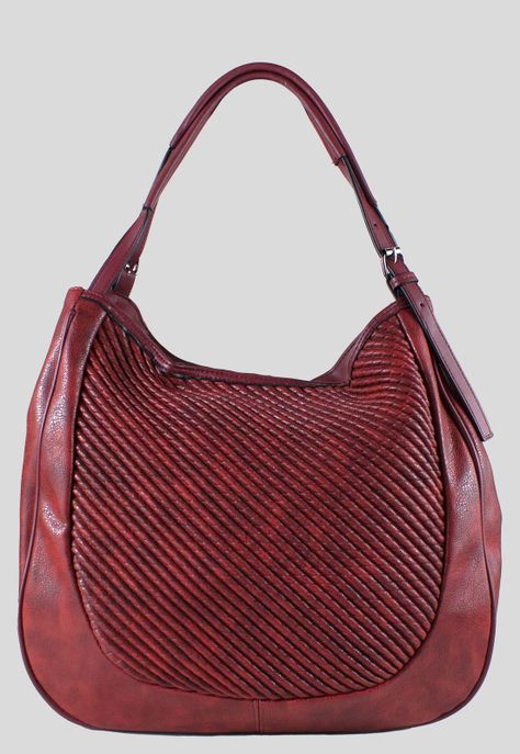 Cartera Frontal Entrelazada Burdeo-0