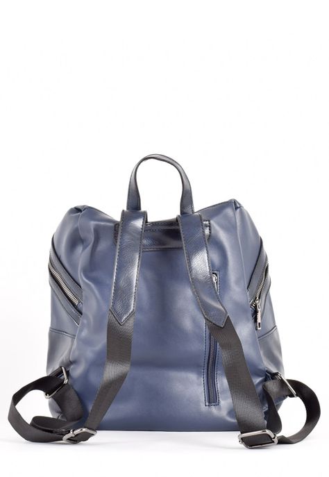 Mochila Bolsillo Alargado Azul-2