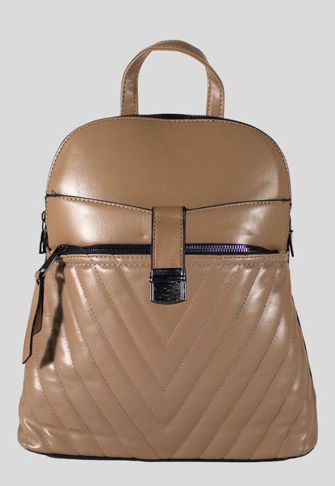 Mochila Bolsillo Acolchada Khaki-0