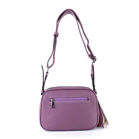 Bandolera Ecocuero Lisa 828 Mujer Lila Mailea-2