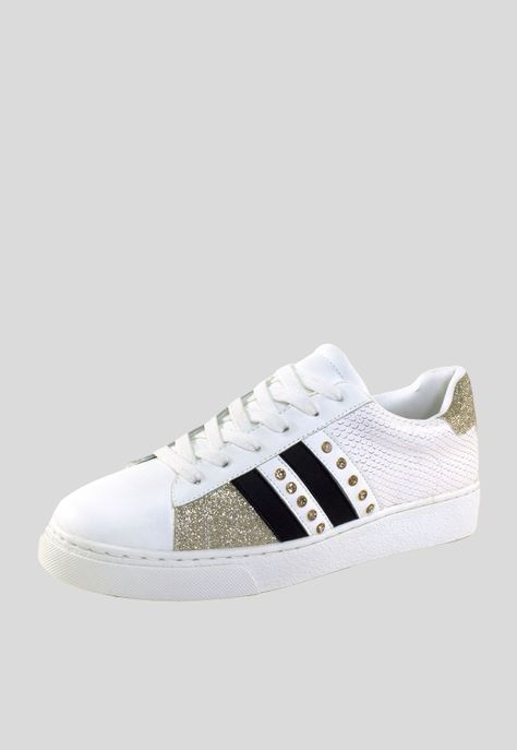 Zapatilla plana tacha later Blanco-0