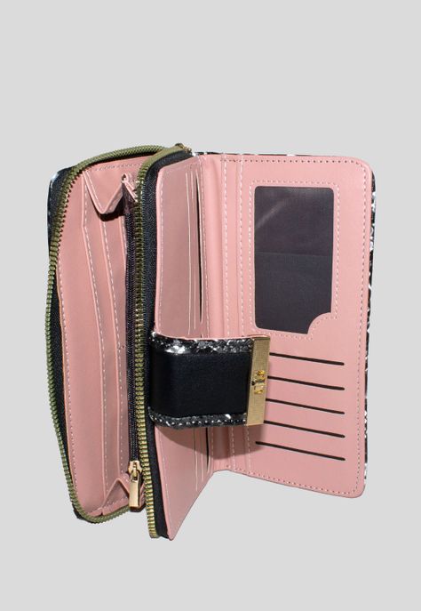 Billetera grande ribete piton Negro-1