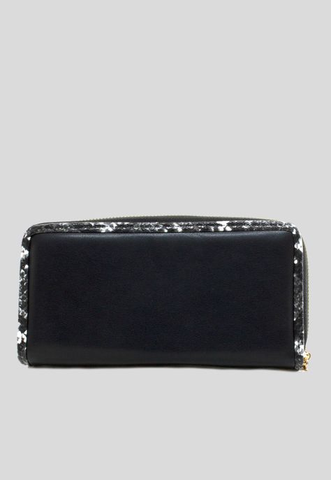 Billetera grande ribete piton Negro-4