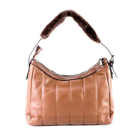 Cartera Ecocuero Cierre 460 Mujer Cafe Mailea-2