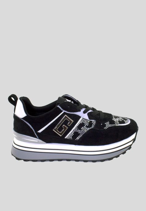 Zapatilla plataforma mix leo Negro-1
