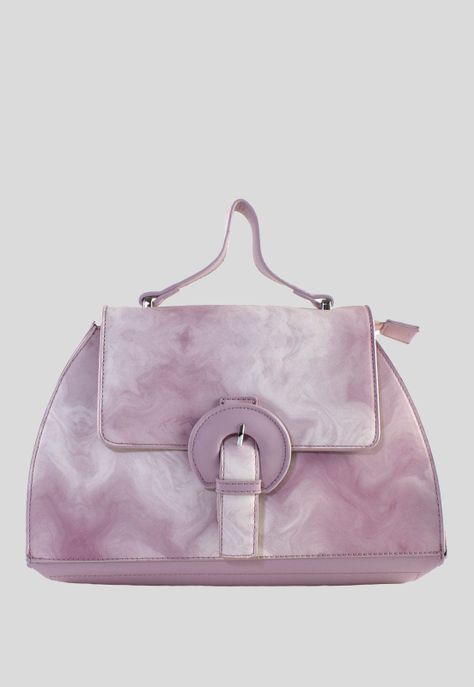 Cartera Rigida Ponseada Lila-0