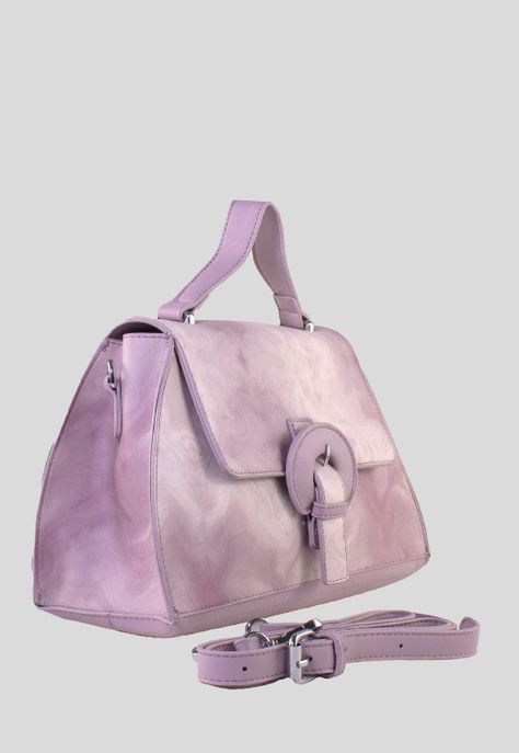 Cartera Rigida Ponseada Lila-1