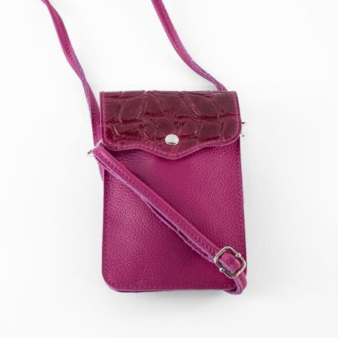 Portacelular Cuero Coco Mujer Fucsia Mailea-0