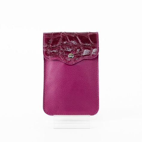 Portacelular Cuero Coco Mujer Fucsia Mailea-1