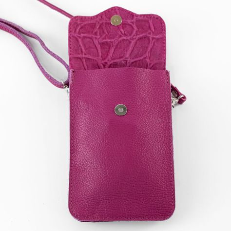 Portacelular Cuero Coco Mujer Fucsia Mailea-2