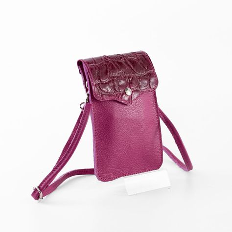 Portacelular Cuero Coco Mujer Fucsia Mailea-3