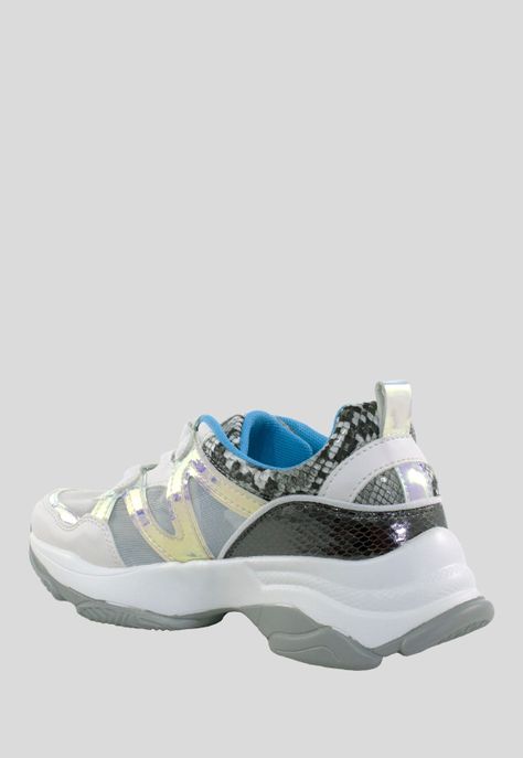 Zapatilla Mix Materiales Blanco-2