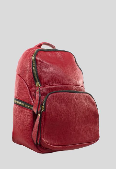 Mochila Bolsillo Rectangular Rojo-1