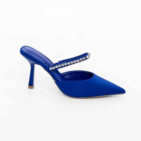 Puntilla Taco Strass Azul Mailea-0
