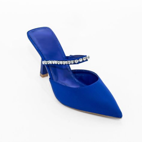 Puntilla Taco Strass Azul Mailea-1