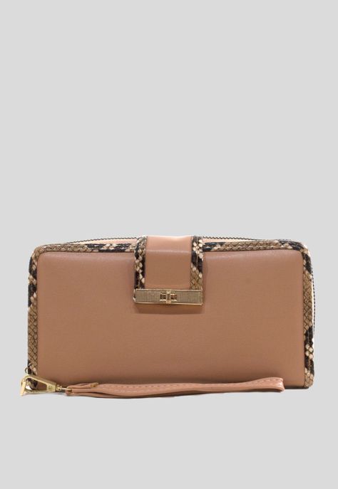 Billetera grande ribete piton Camel-1