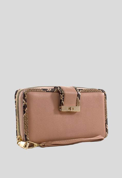 Billetera grande ribete piton Camel-2