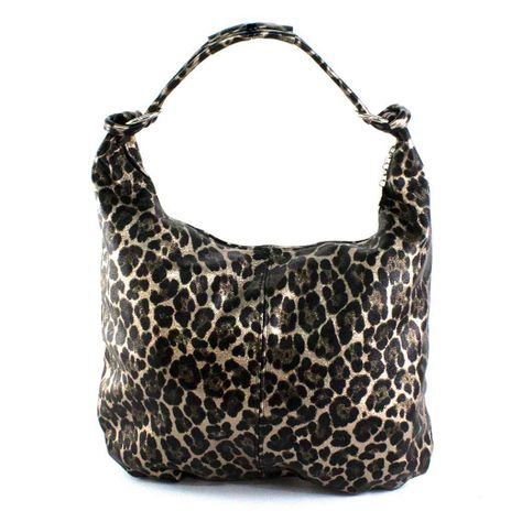 Cartera de Cuero Brillo 761 Mujer Leopardo Bronce Mailea-2