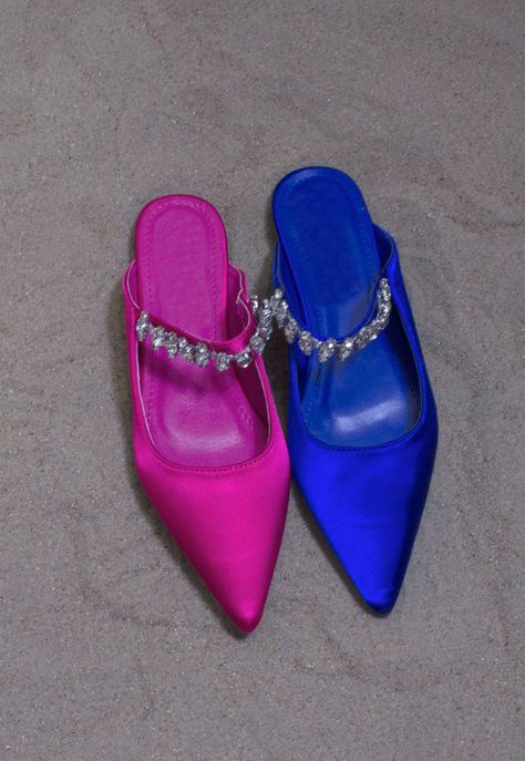 Puntilla Punta Raso C/Pas Strass Azul Rey-4