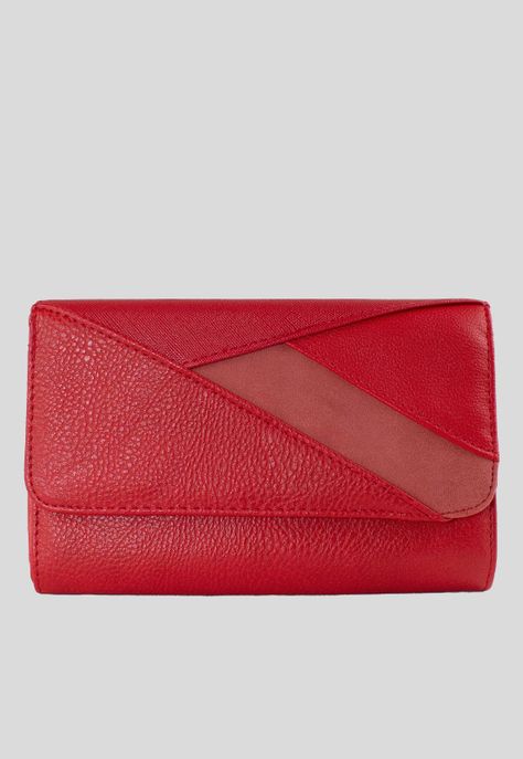 Billetera Patchwork Rojo-0