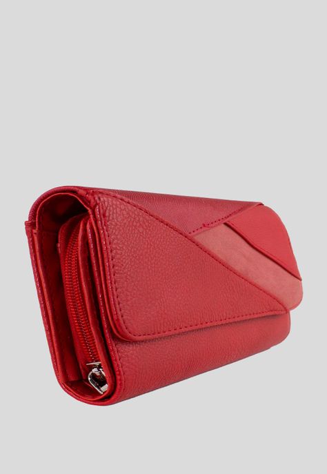 Billetera Patchwork Rojo-1
