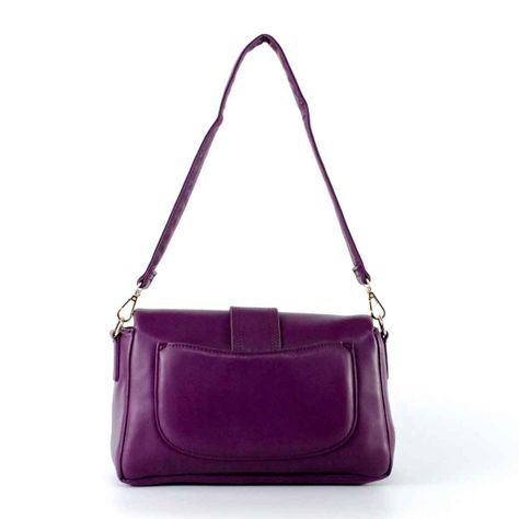 Cartera Ecocuero Lisa 639 Mujer Morado Mailea-2