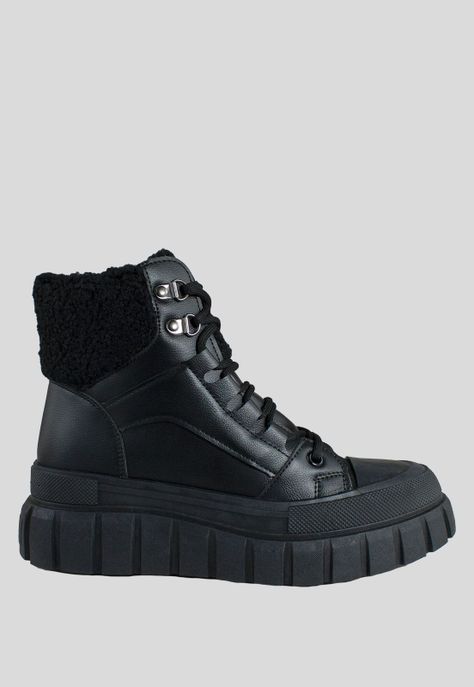 Botin Mujer Detalles Chiporro Negro-1