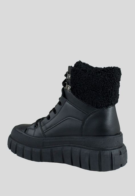 Botin Mujer Detalles Chiporro Negro-2