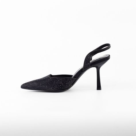 Stilleto Fiesta Full Strass 042 Mujer Negro Mailea-3