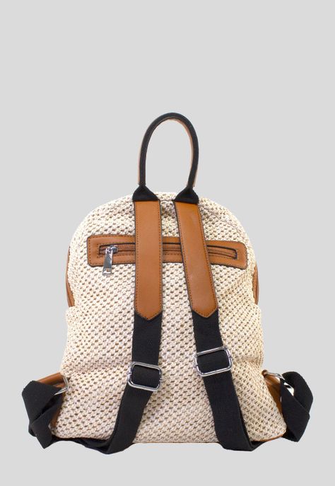 Mochila Full Rafia Beige Tostado-2