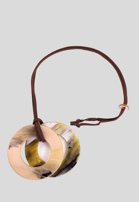 Collar Disco Acrilico Amarillo-1
