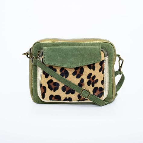 Bandolera Mailea reno bolsillo animal Verde-0