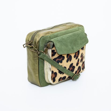Bandolera Mailea reno bolsillo animal Verde-1