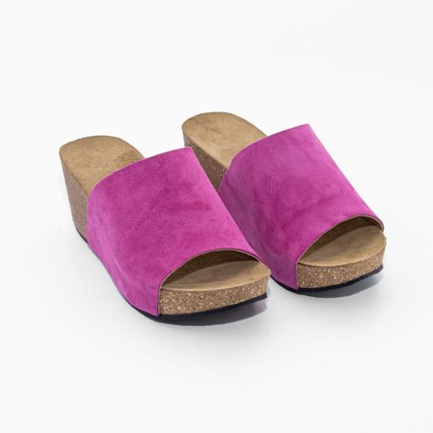 Sandalia Plataforma Faja Lisa Fuscia Mailea-4