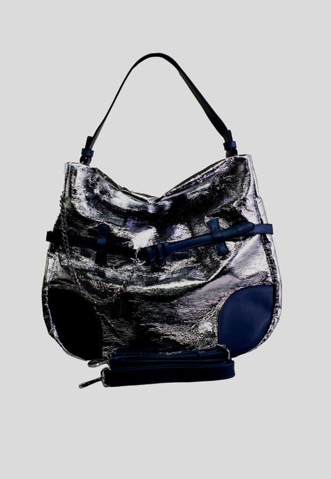 Cartera brillo esquineros Plata-1