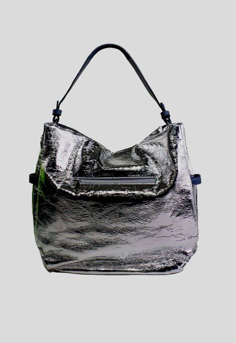 Cartera brillo esquineros Plata-2