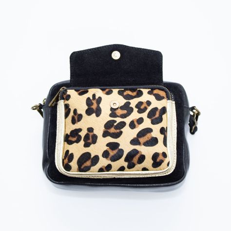 Bandolera Mailea reno bolsillo animal Negro-3